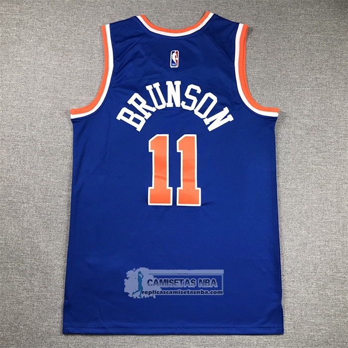 Camiseta New York Knicks Jalen Brunson NO 11 Icon 2022-23 Azul